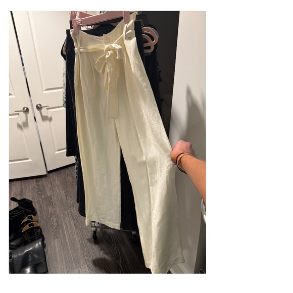 Rails - Jess Linen Pant w/pockets & buttons - Cream - Size Small (US 2-4) - Picture 10 of 16